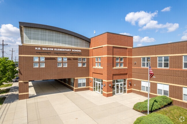 Students in grade levels K through 8 are able to attend H.B. Wilson Elementary.