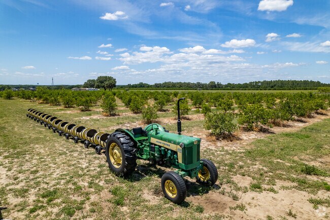 Sunsational Farms has tractor rides through the orchards a kids favorite in Umatilla.