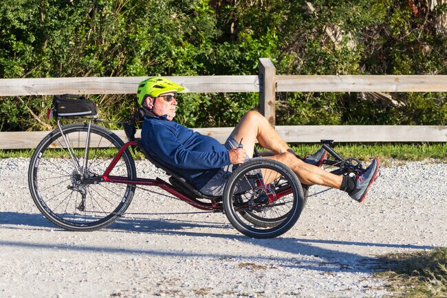 Biking is a popular activity on the multi-use trails at Perico Preserve.