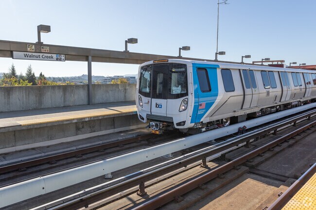 Residents of Larkey Park have the Walnut Creek BART for easy commuting around the Bay Area.