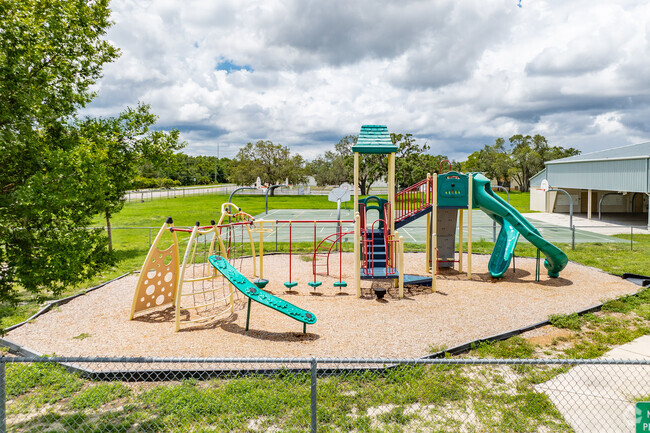 Kids enjoy playing on the play area at Schrader Elementary School.