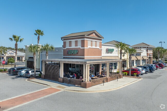 There are plenty of places to eat, and many have outside dining due to the beautiful weather.