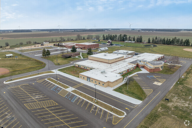 The student entrance of Fulton High/Middle School.