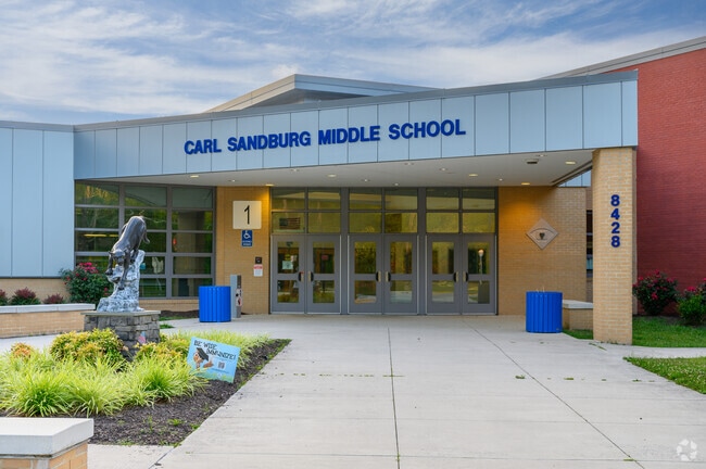 Dedicated faculty ensures quality education at Sandburg Middle School in Alexandria.