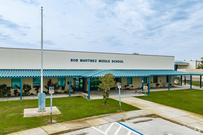 Martinez Middle is named after former Florida Governor Bob Martinez. and is in Lutz.