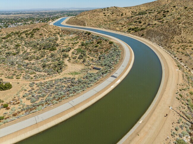 The California Aqueduct runs through Leona Valley.