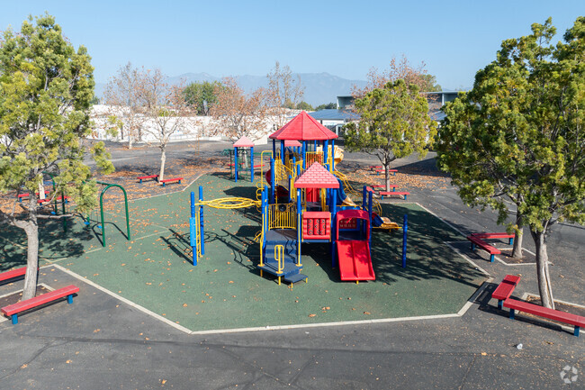 Garfield Elementary School has spacious playground.