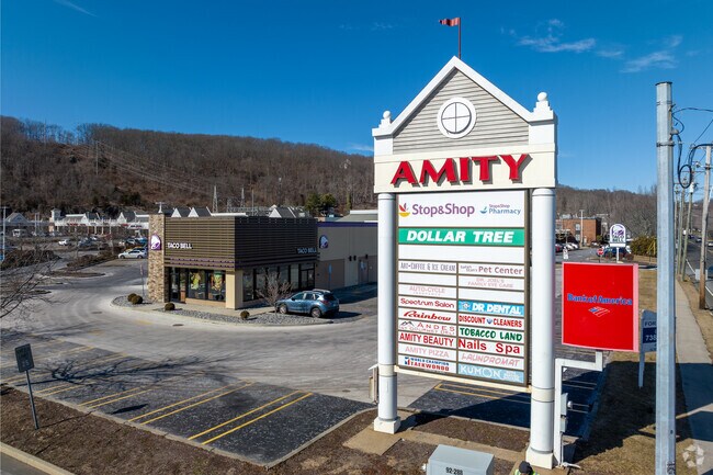 Amity Shopping Center provides residents with easy access to plenty of retail shopping.