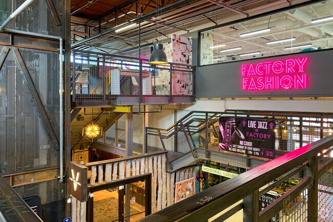 The Stanley Marketplace showcases a variety of unique shopping and architectural features in North Aurora.