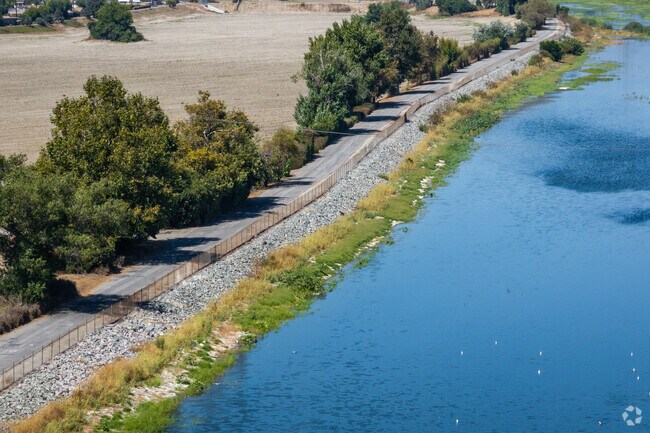 The San Gabriel River Trail is a walking and biking path.