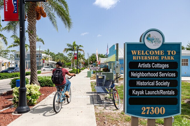 Residents feel safe riding bicycles through Downtown Bonita Springs.