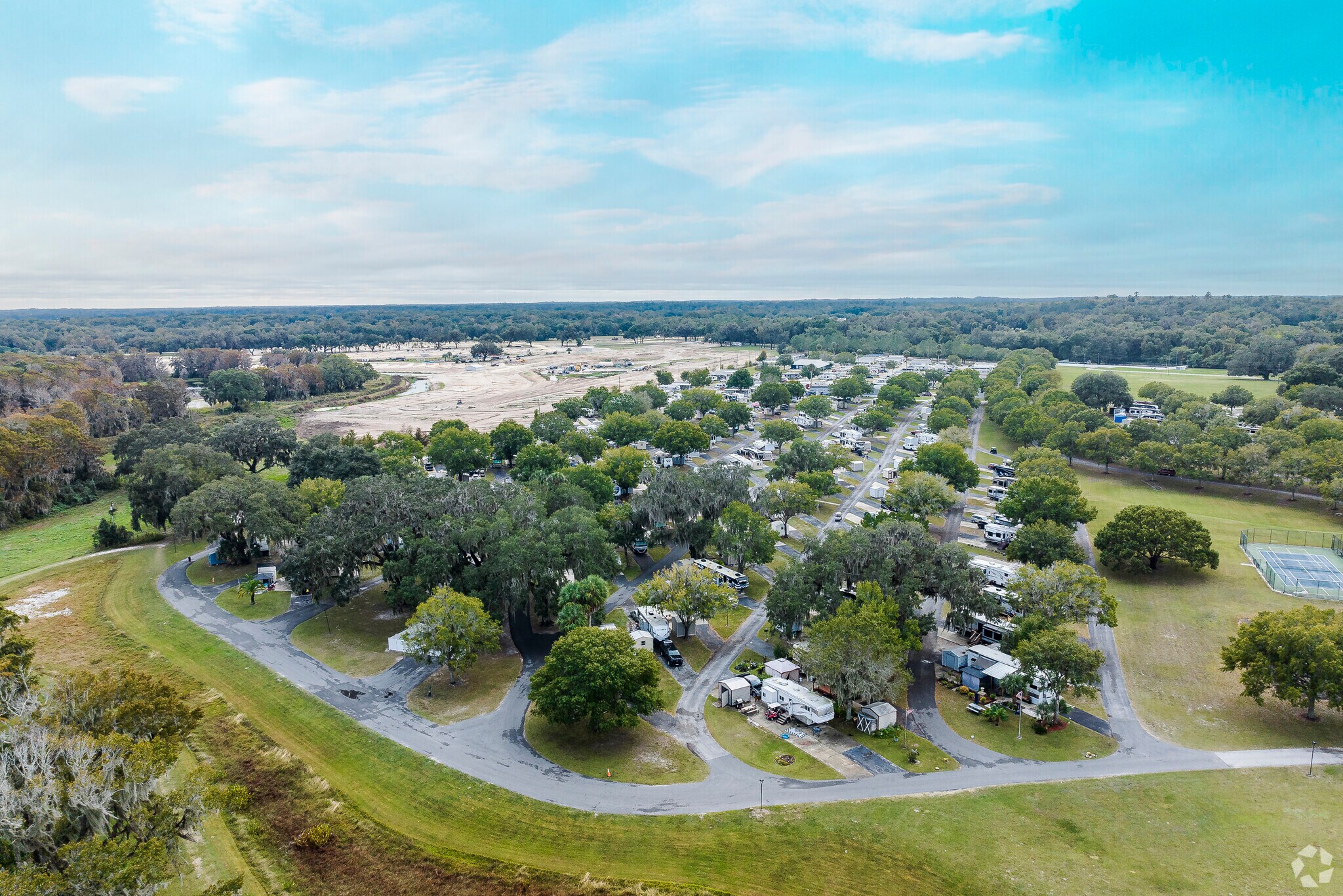 Enjoy a scenic drive through the tree lined streets of Reddick-McIntosh.