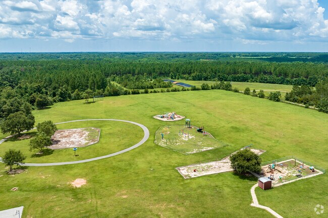 Hutchens Elementary School has a large play area.