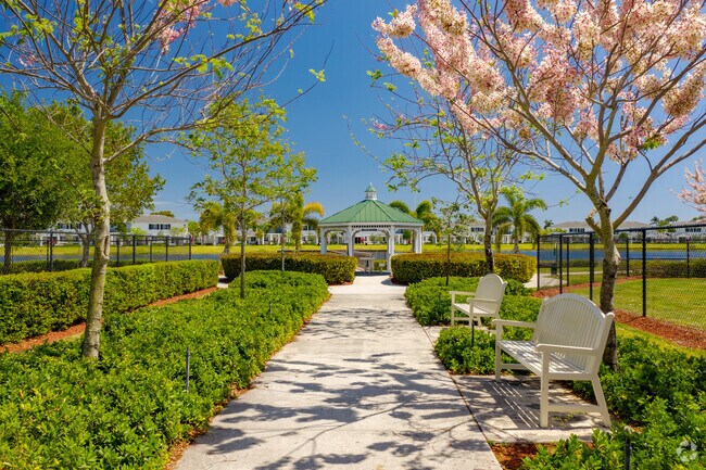 Renaissance Commons residents can relax under the gazebo at Officer Joseph Crowder Park.