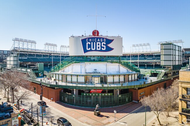 Opened in 1914 the landmark Wrigley Field defines the North side of Chicago's MLB history.