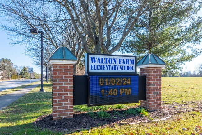 Walton Farm Elementary School serves 554 students.