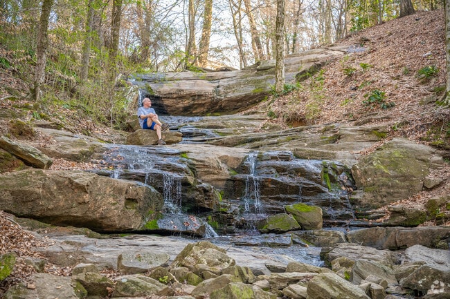 Tucker residents enjoy taking a hike to the Henderson Park waterfall hidden deep in the woods.