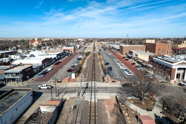 Hays was established as a Union Pacific railroad stop in 1867.