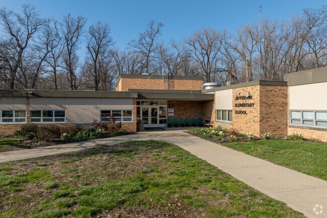 Jefferson Elementary School is at the edge of Centennial Park in Plymouth.
