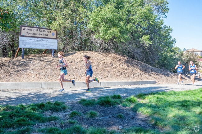 Willow Hill Reservoir Community Park is a venue for cross country races in Willow Springs.