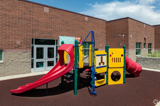 A playground for Copper Canyon Elementary’s youngest students is in front of the school.