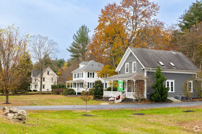 Salt box and four square style homes are common along the older main streets in Smithfield.