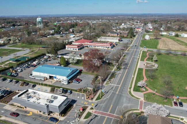 Off the main roadway in Poolesville resides many local businesses and small neighborhood parks.