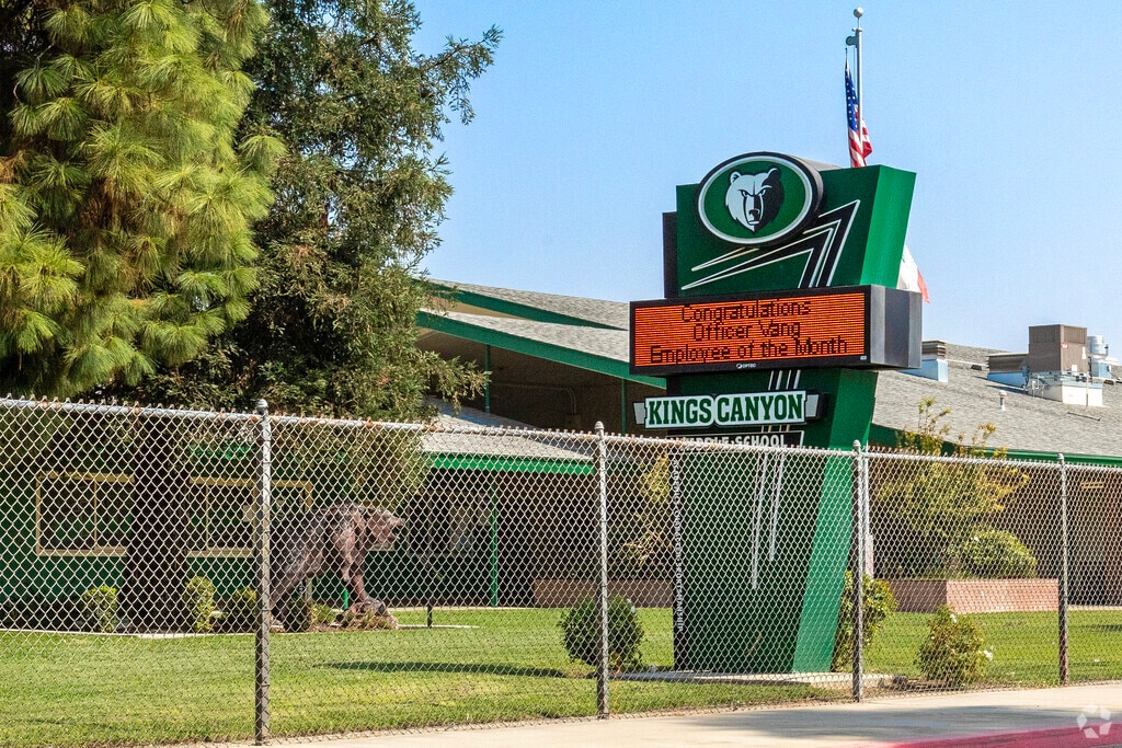 Kings Canyon Middle School serves grades 7-8 in Fresno.