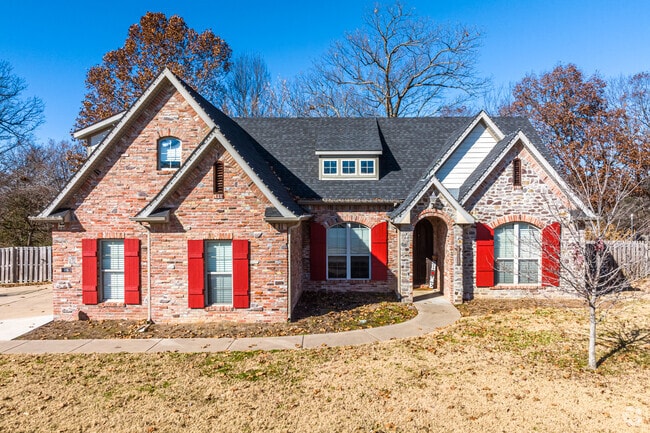 Homes in Baldwin can have large fenced back yards and small front porches.