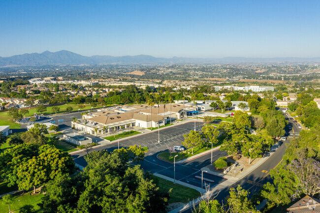 And elevated view of Oak Grove Elementary School shows its proximity to neighborhood students.