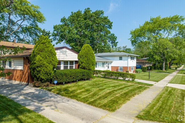 Park Forest offers ample yards, private driveways, and garages.