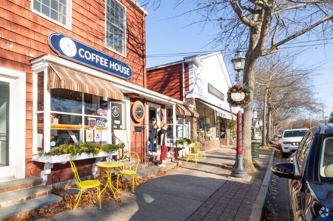 Brewport Coffeehouse in Bellport is located on the corner of Station Road and South Country Rd.