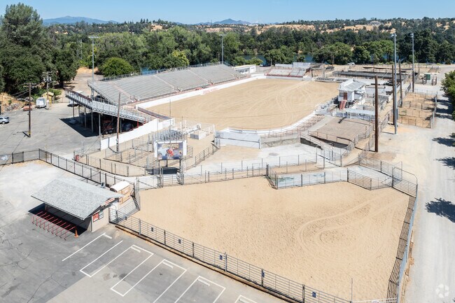 The Redding Rodeo grounds come alive with action each May.