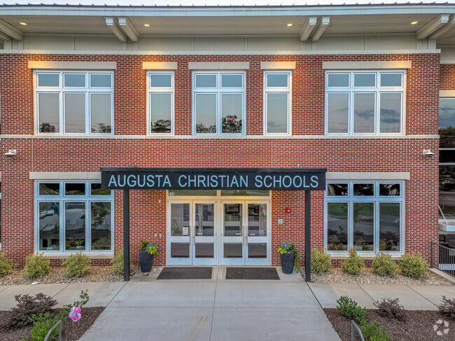Front doors to the August Christian Schools in Augusta, GA.