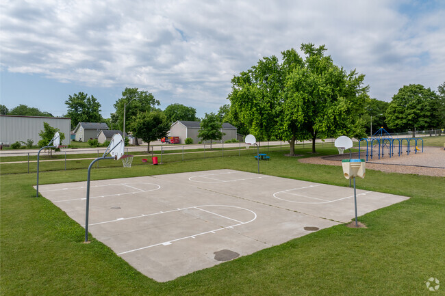 Students can play some basketball at Washington Elementary School.