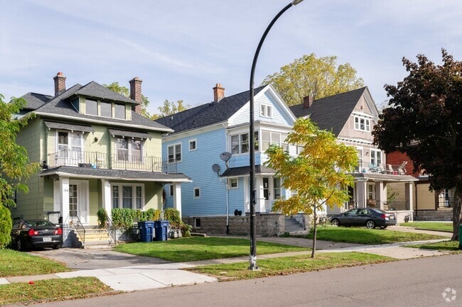 Many homes in University Heights have porches.