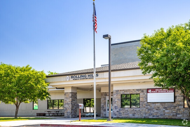 West entrance at Rolling Hills Public Charter School.