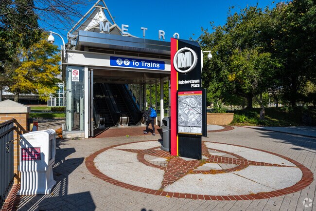 Reisterstown Station Plaza Metro stop is a great way to get to the city.