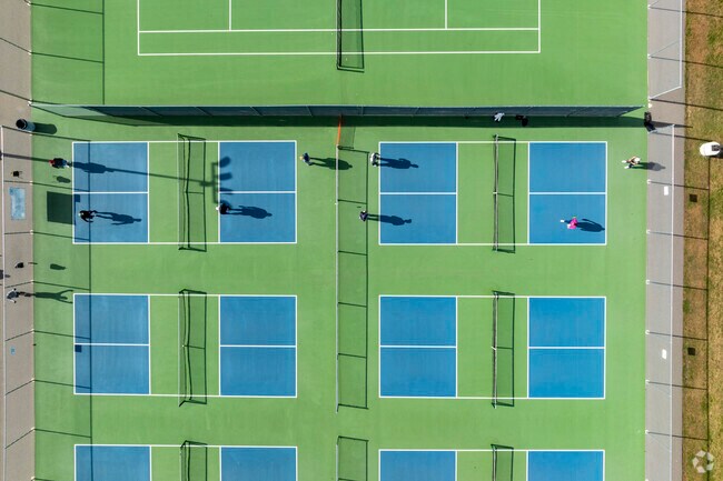 Borden Park in Rochester Hills features several new pickle ball courts.