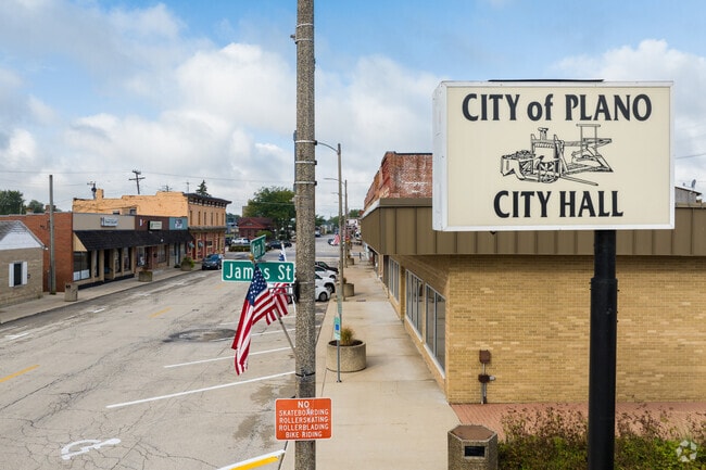 Plano is 58 miles west of Downtown Chicago.