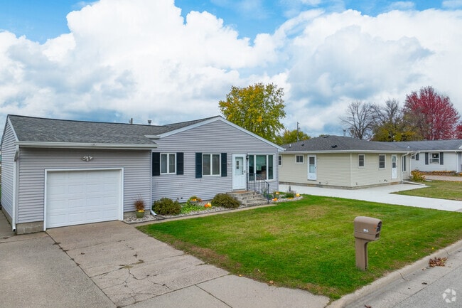 Homes in Goodview sit on small, well-kept lots.
