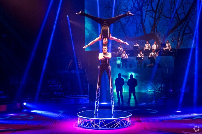 Witness pure human strength and agility at Circus Vasquez, an annual at the Walt Whitman Shops.