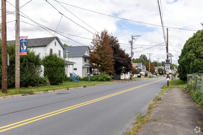 Throop is a small town with low-speed limits and wide sidewalks.