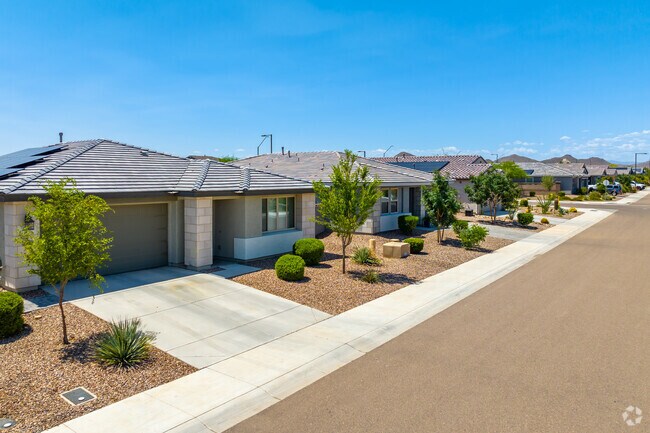 Embrace the charm of Vistancia’s Spanish-inspired homes featuring tiled roofs.
