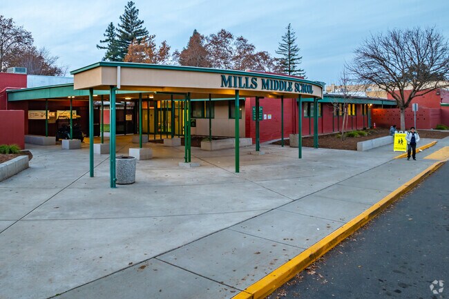 Mills Middle School is home of the Mustangs.