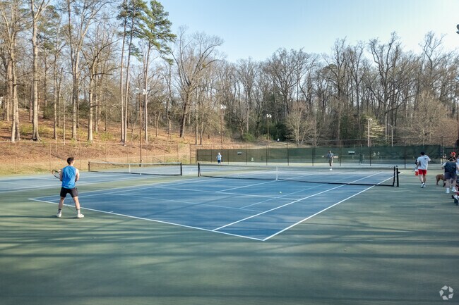 Locals enjoy going to Cleveland Park and playing some tennis.
