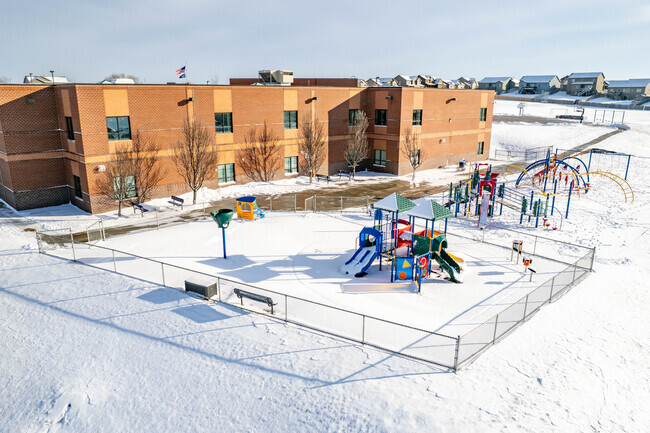 Reagan Elementary School has a large playground for students.