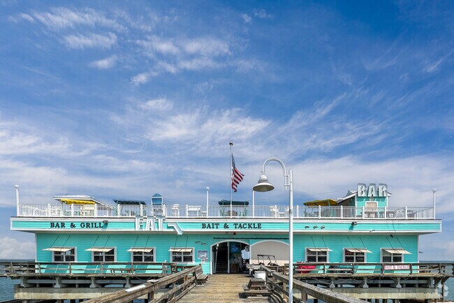 Oceanview Pier is a hotspot for fishing near the Pinewell neighborhood of Norfolk, Virginia.