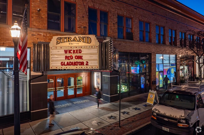 The Strand Theatre, is a movie theater located in downtown Delaware.