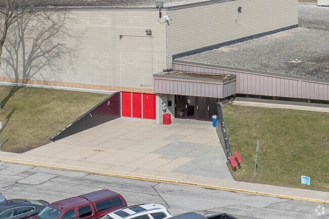 Here is the main entrance to Hustisford High School.